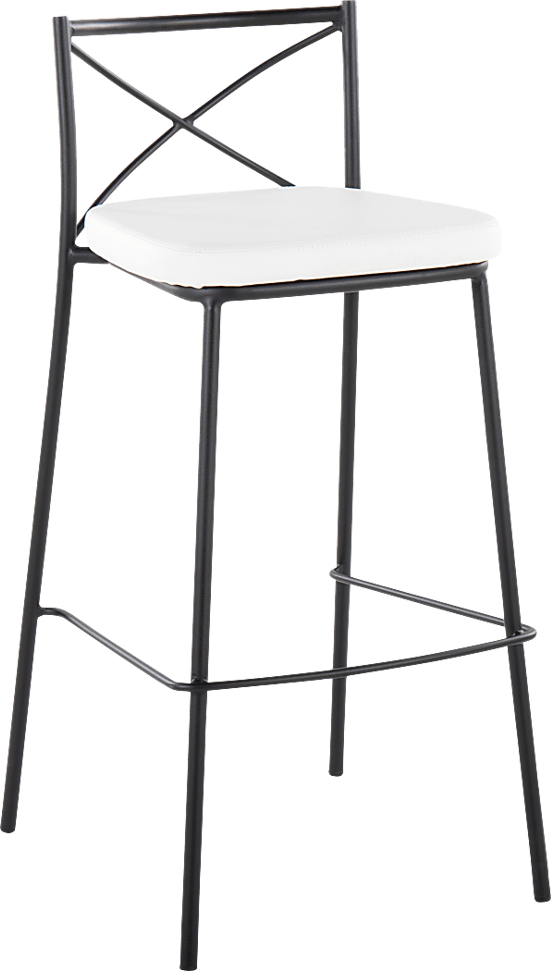 Prienwood White Barstool, Set of 2 - Image 4