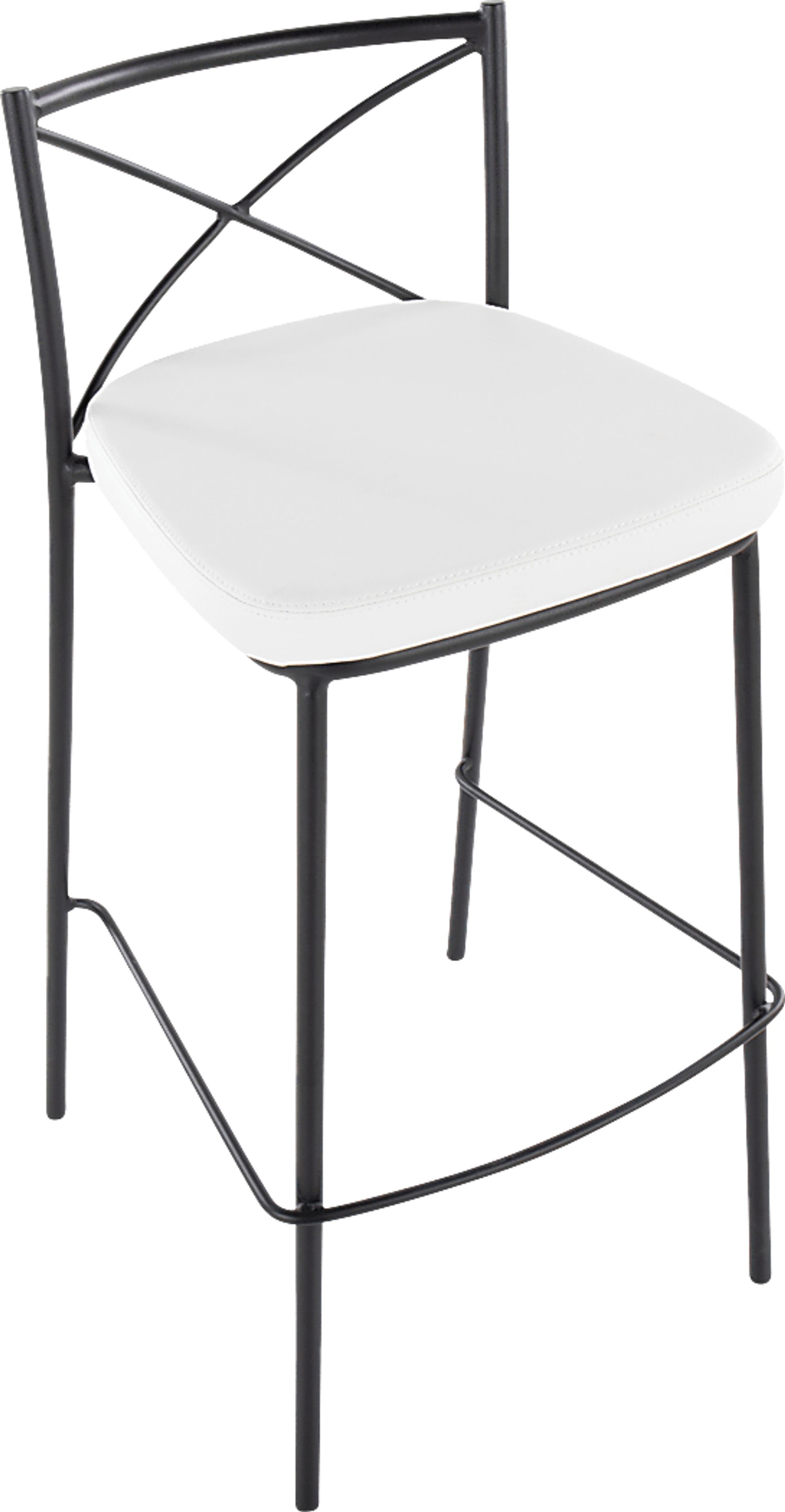 Prienwood White Barstool, Set of 2 - Image 9