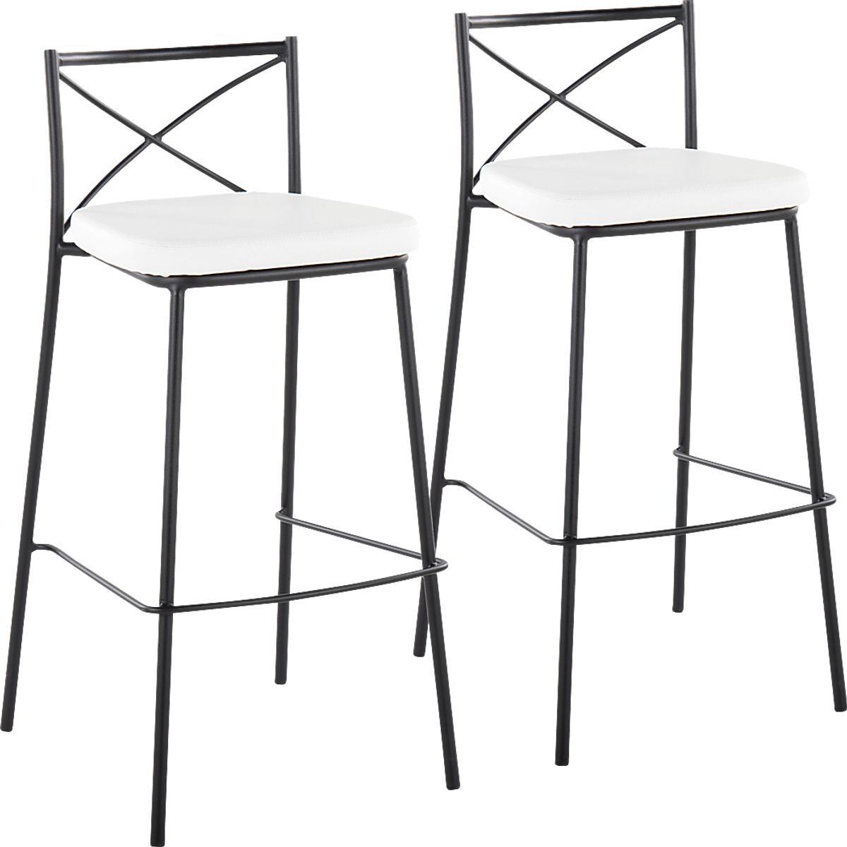Smart Barstool (Set of 2) Black