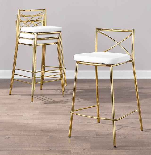 Prienwood White Counter Height Stool, Set of 2 - Thumbnail - Image 6