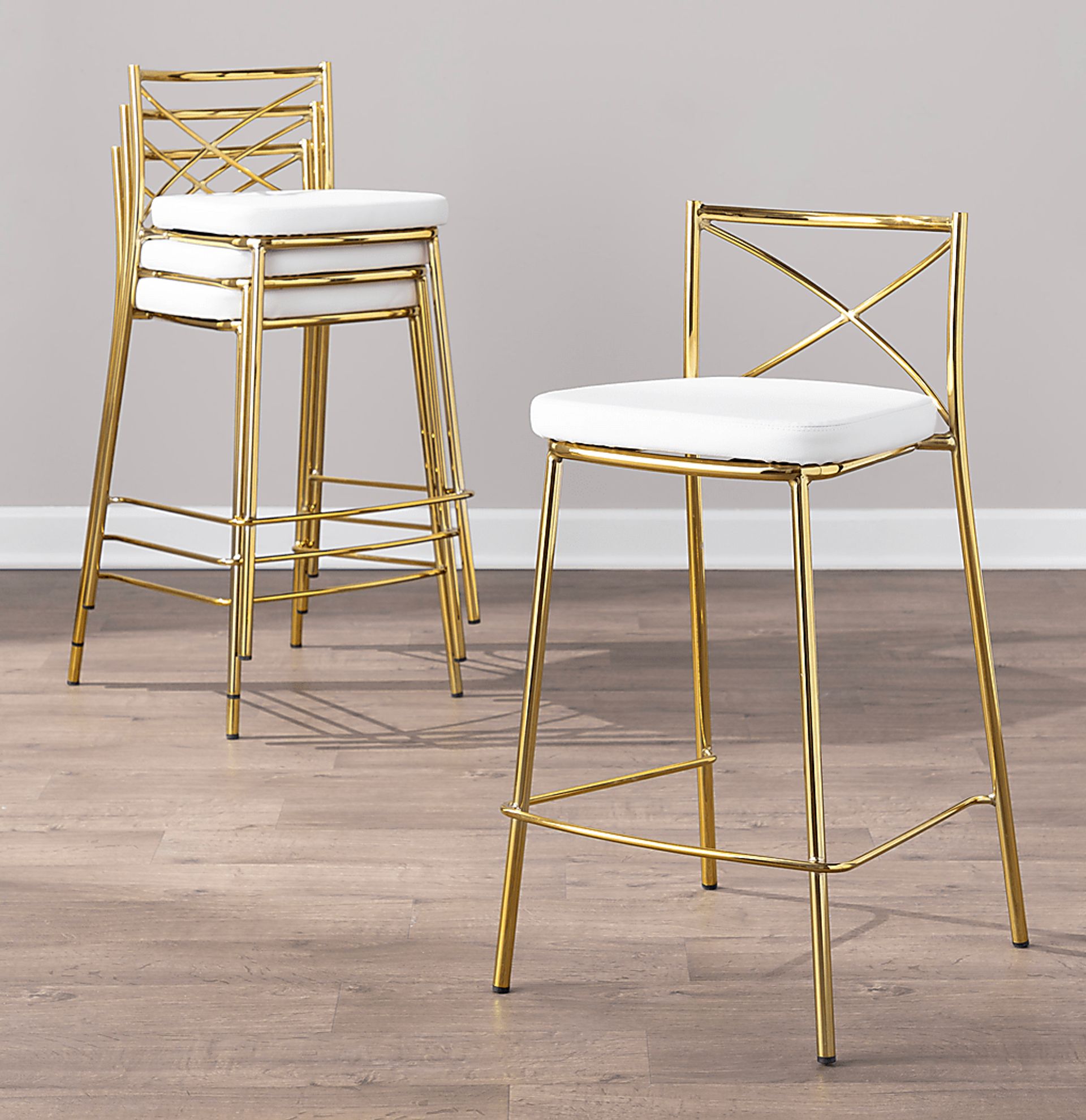 Prienwood White Counter Height Stool, Set of 2 - Image 6
