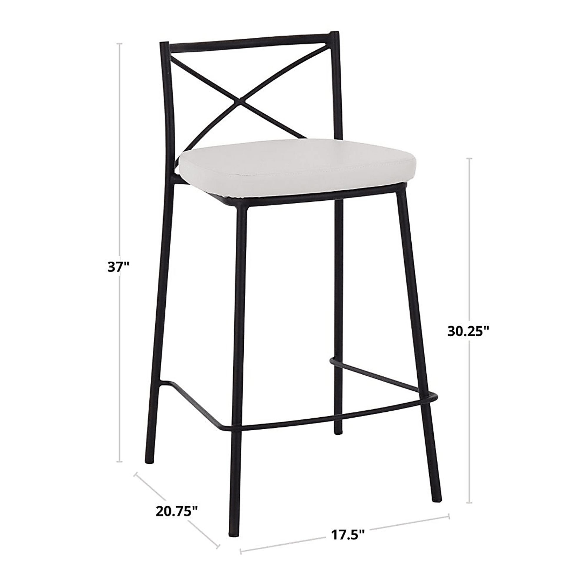 Prienwood White Counter Height Stool, Set of 2 - Image 13