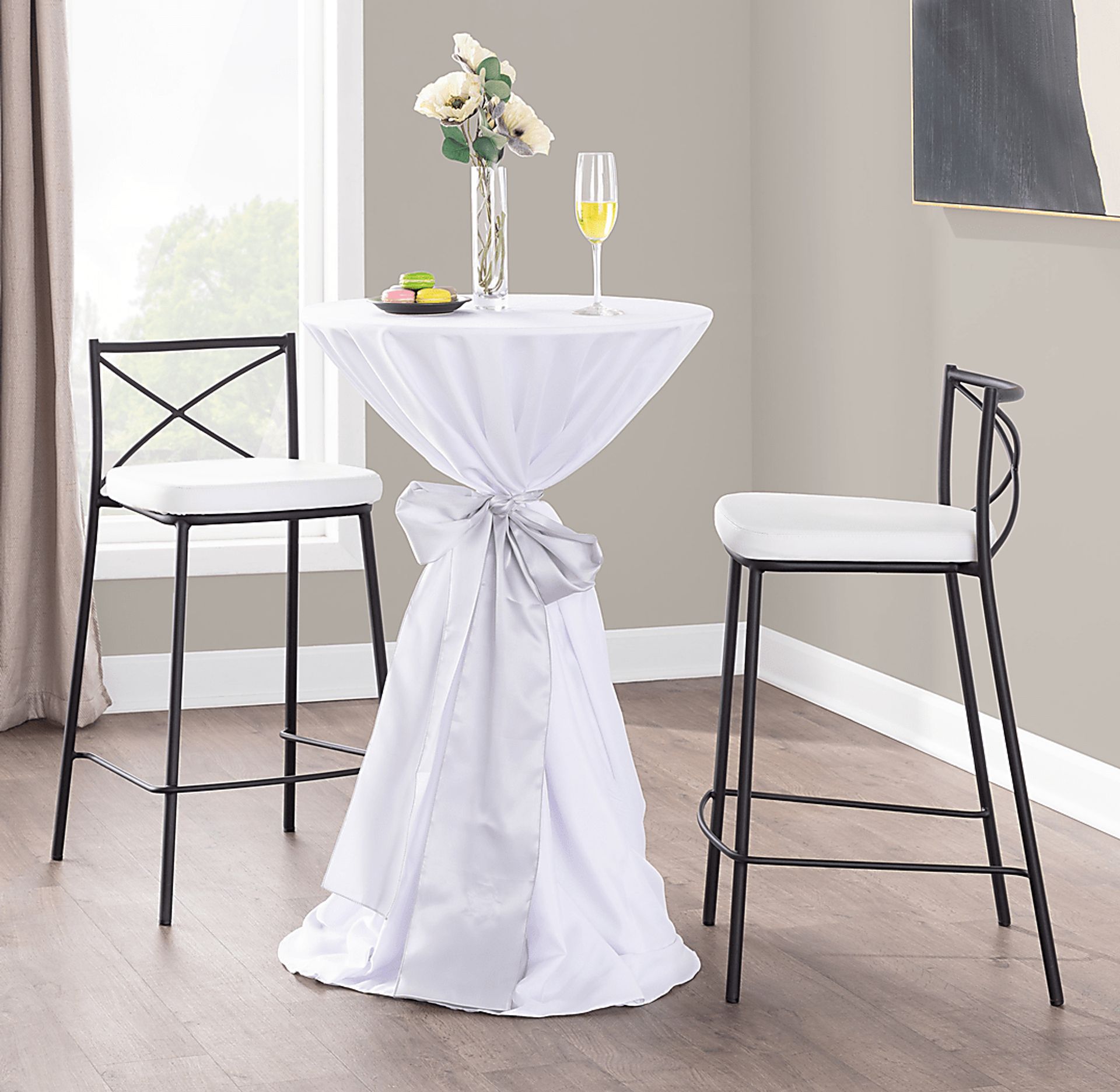 Prienwood White Counter Height Stool, Set of 2 - Image 2