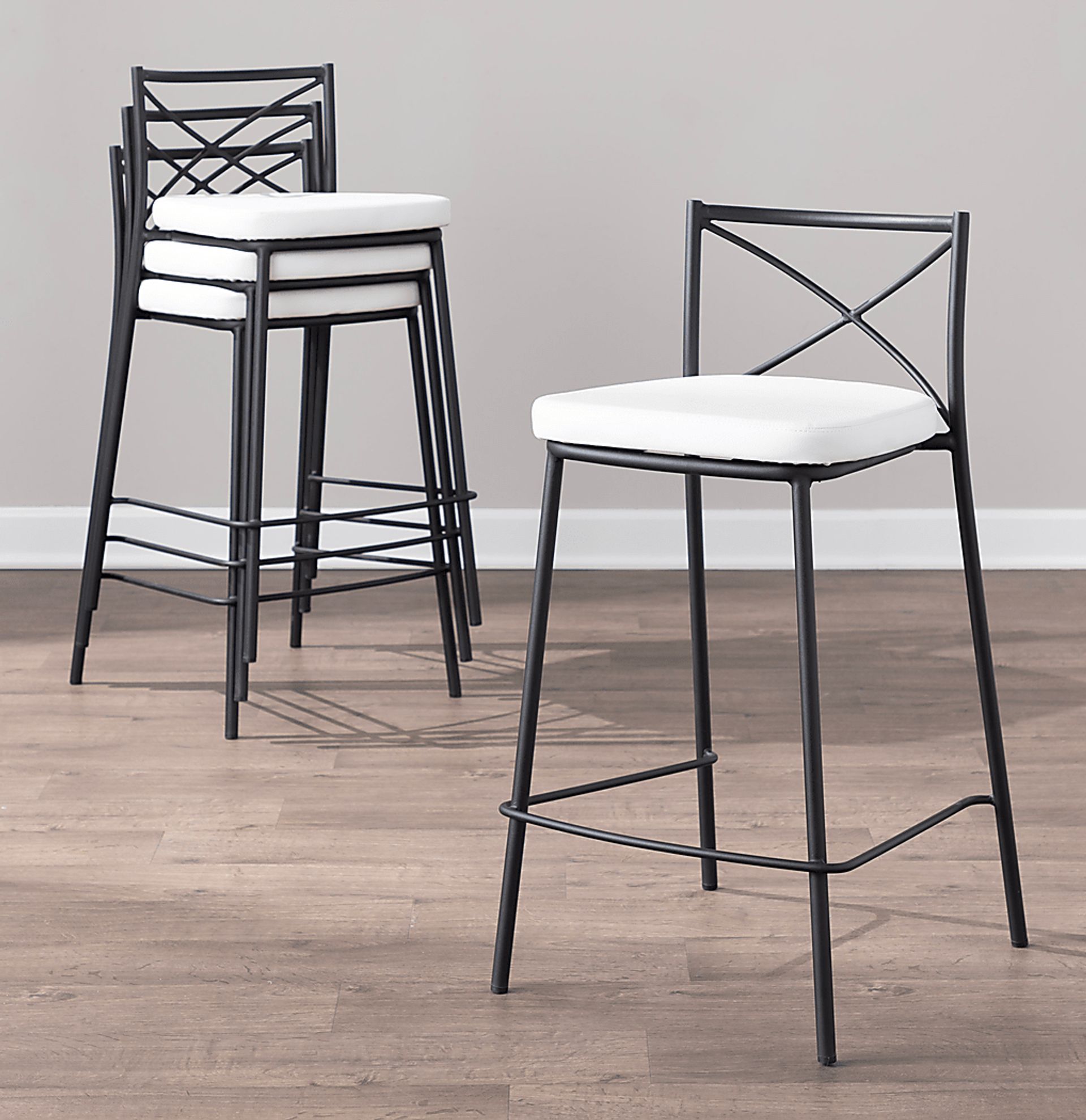 Prienwood White Counter Height Stool, Set of 2 - Image 5