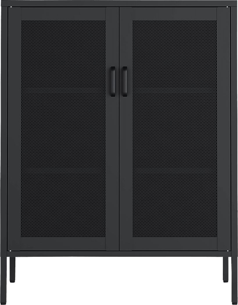 Primediany Black Accent Cabinet