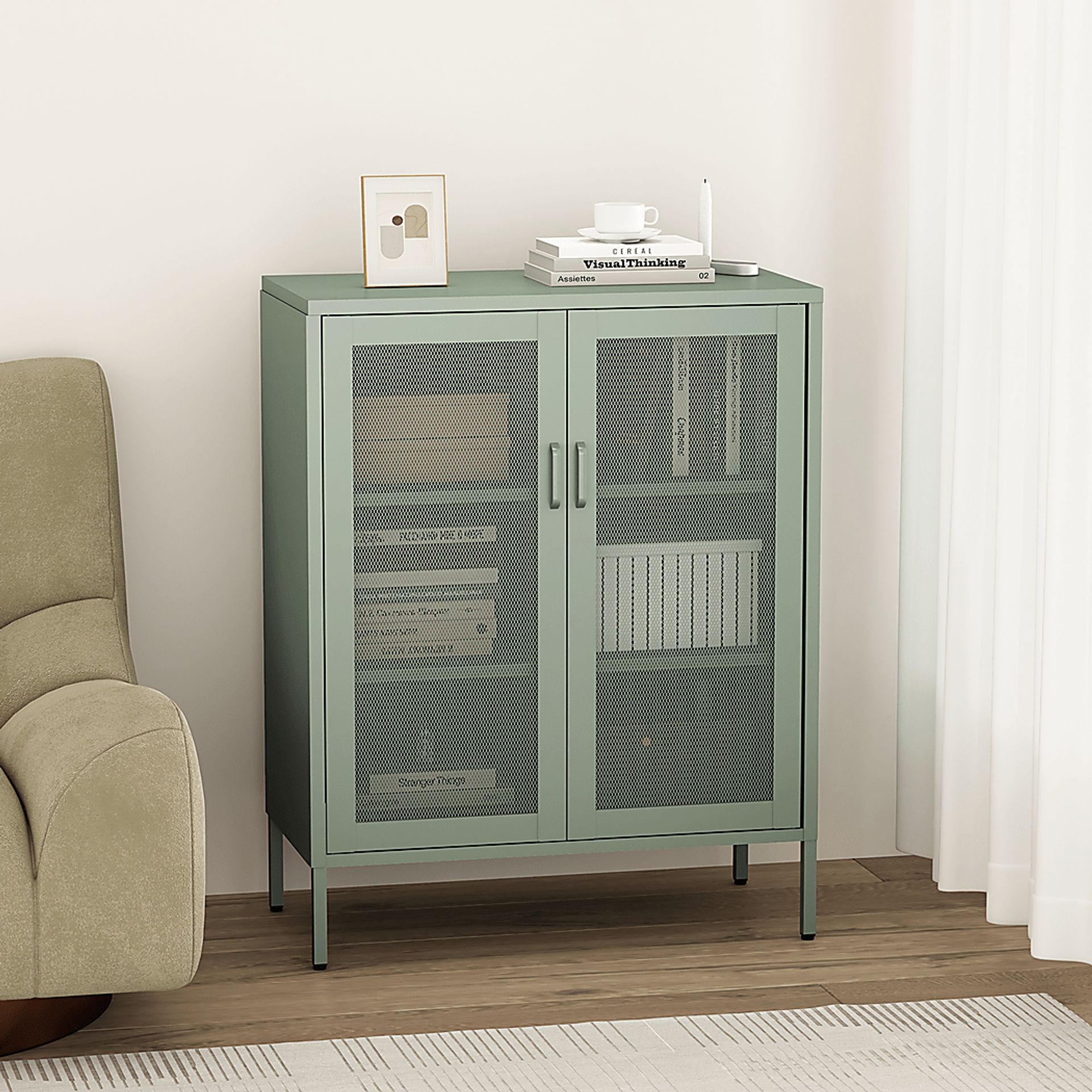 Primediany Green Accent Cabinet - Image 3