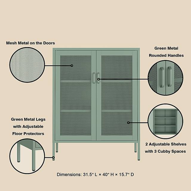 Primediany Green Accent Cabinet - Thumbnail - Image 4