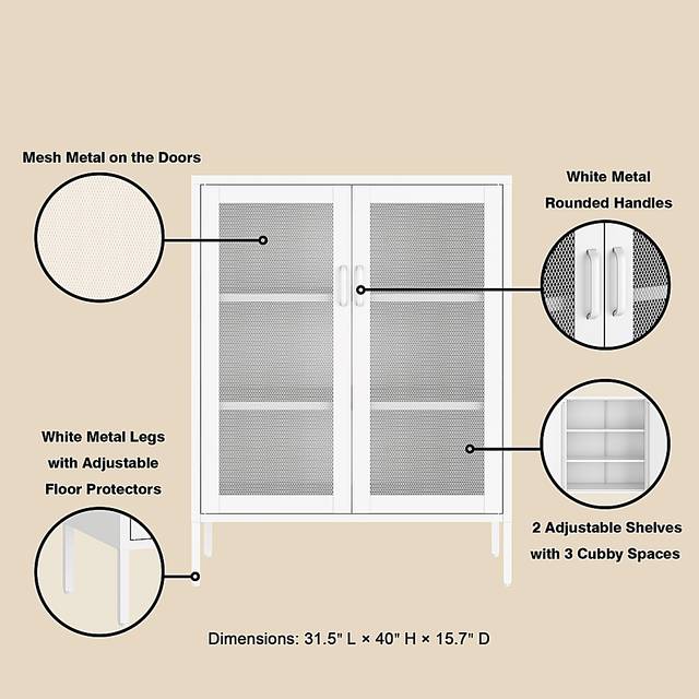 Primediany White Accent Cabinet - Thumbnail - Image 8