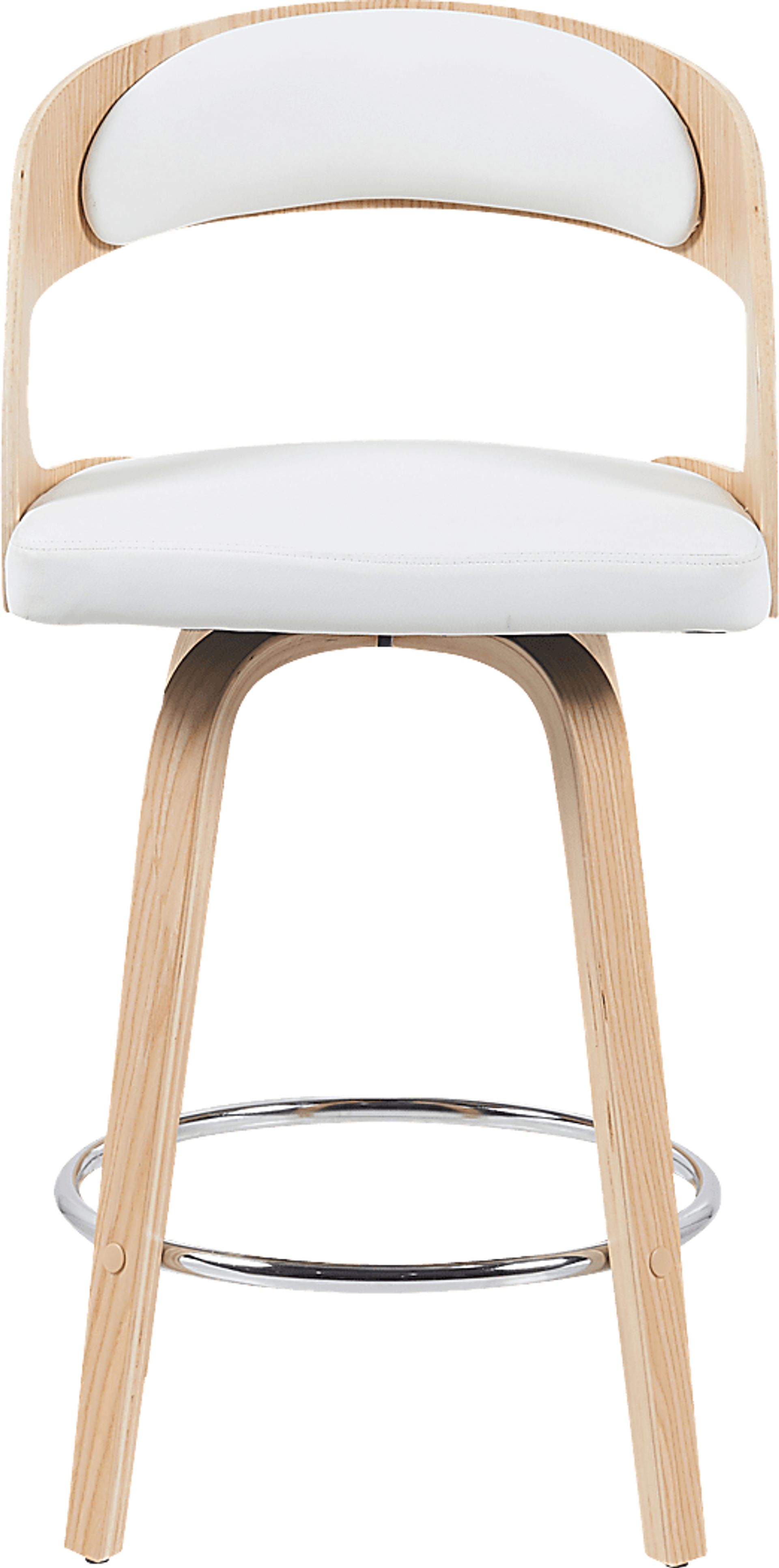 Primegold White Counter Height Stool - Image 4
