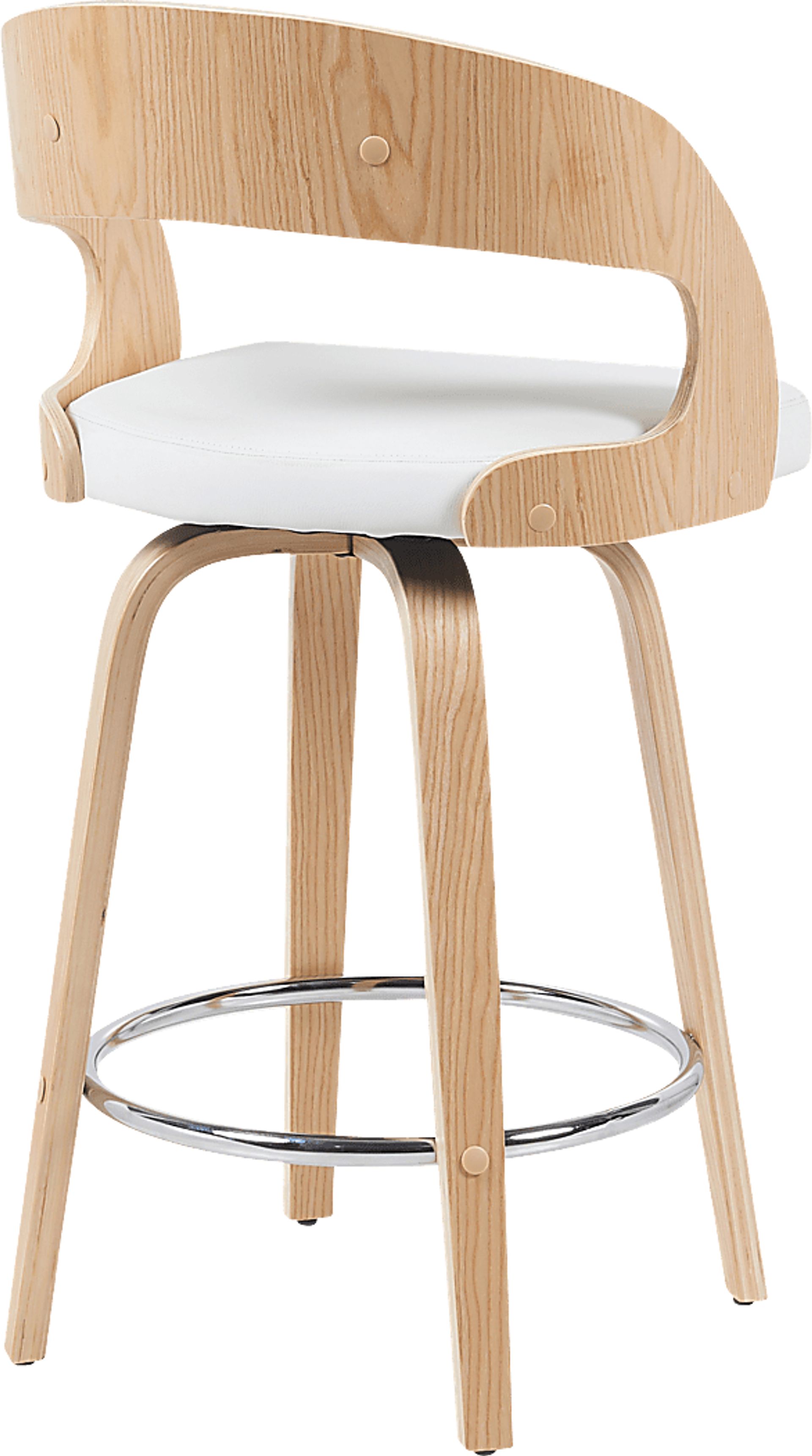 Primegold White Counter Height Stool - Image 6
