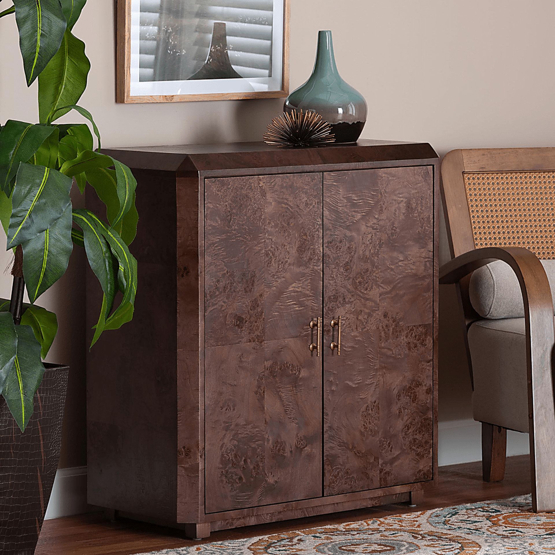 Primsun Dark Brown Accent Cabinet - Image 2