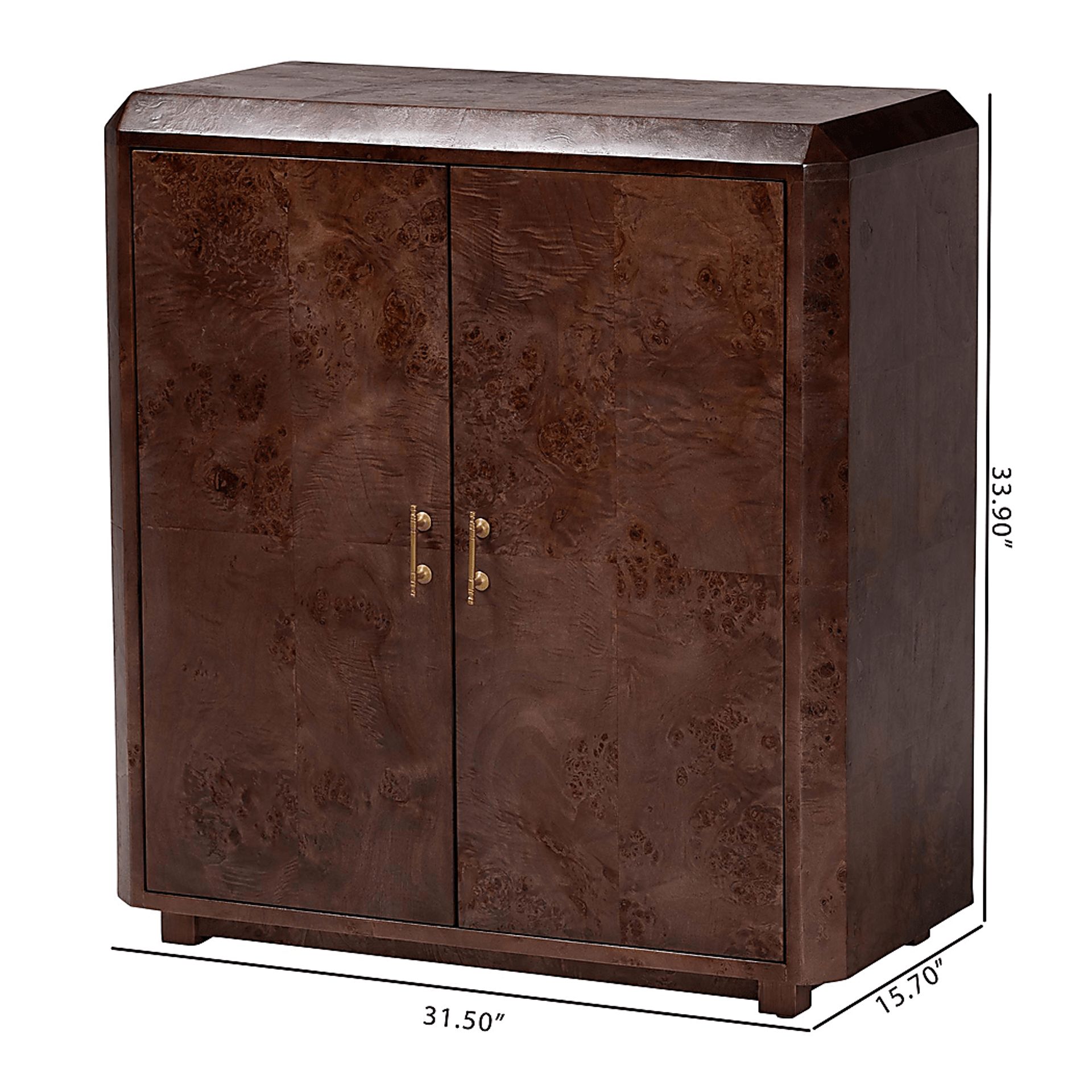 Primsun Dark Brown Accent Cabinet - Image 3
