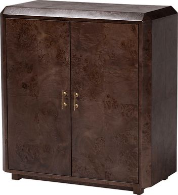 Primsun Dark Brown Accent Cabinet