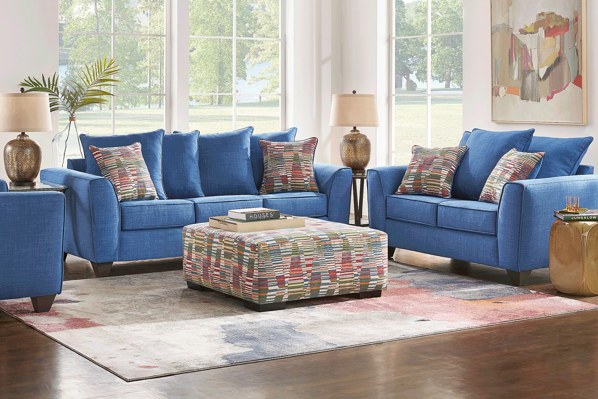 Primwell Place Blue 2 Pc Living Room - Image 1