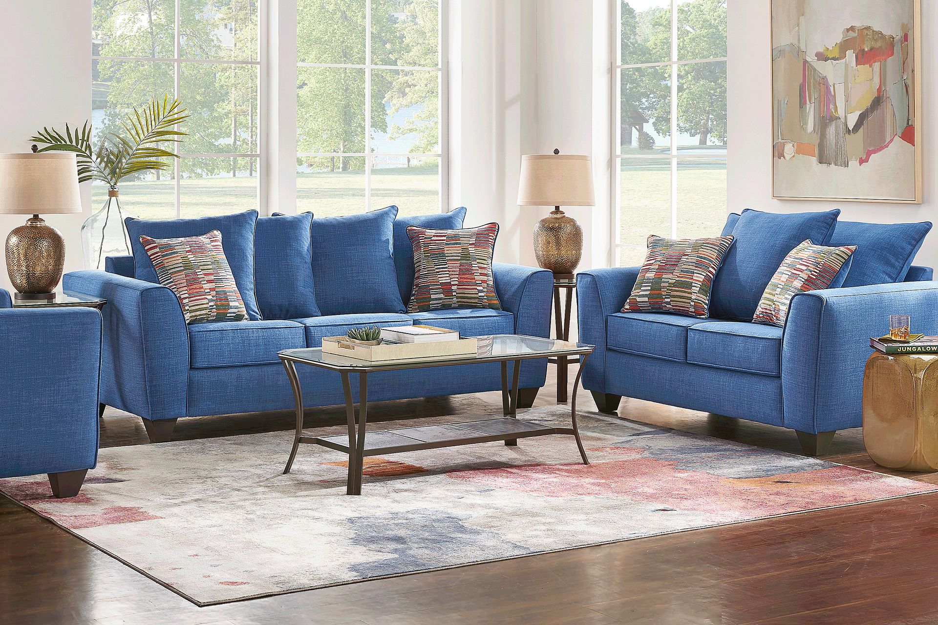Primwell Place Blue 8 Pc Living Room - Image 1