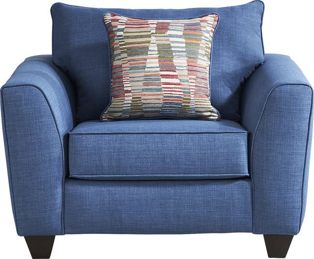 Primwell Place Blue 7 Pc Living Room with Gel Foam Sleeper Sofa - Thumbnail - Image 6