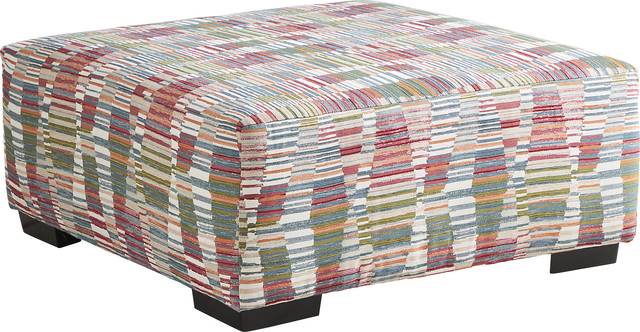 Primwell Place Multicolored Cocktail Ottoman - Thumbnail - Image 1