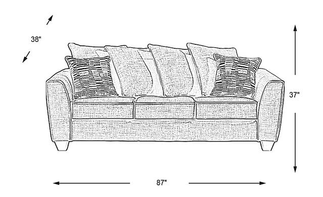 Dimension Image. Please refer to the Dimension Tab on this page for dimension details.