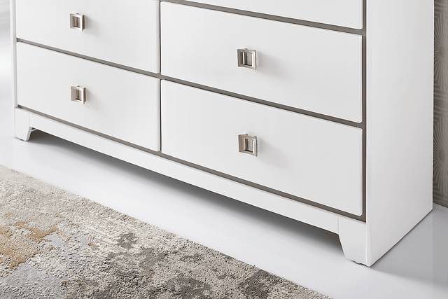Princeton Hall White Dresser - Thumbnail - Image 3