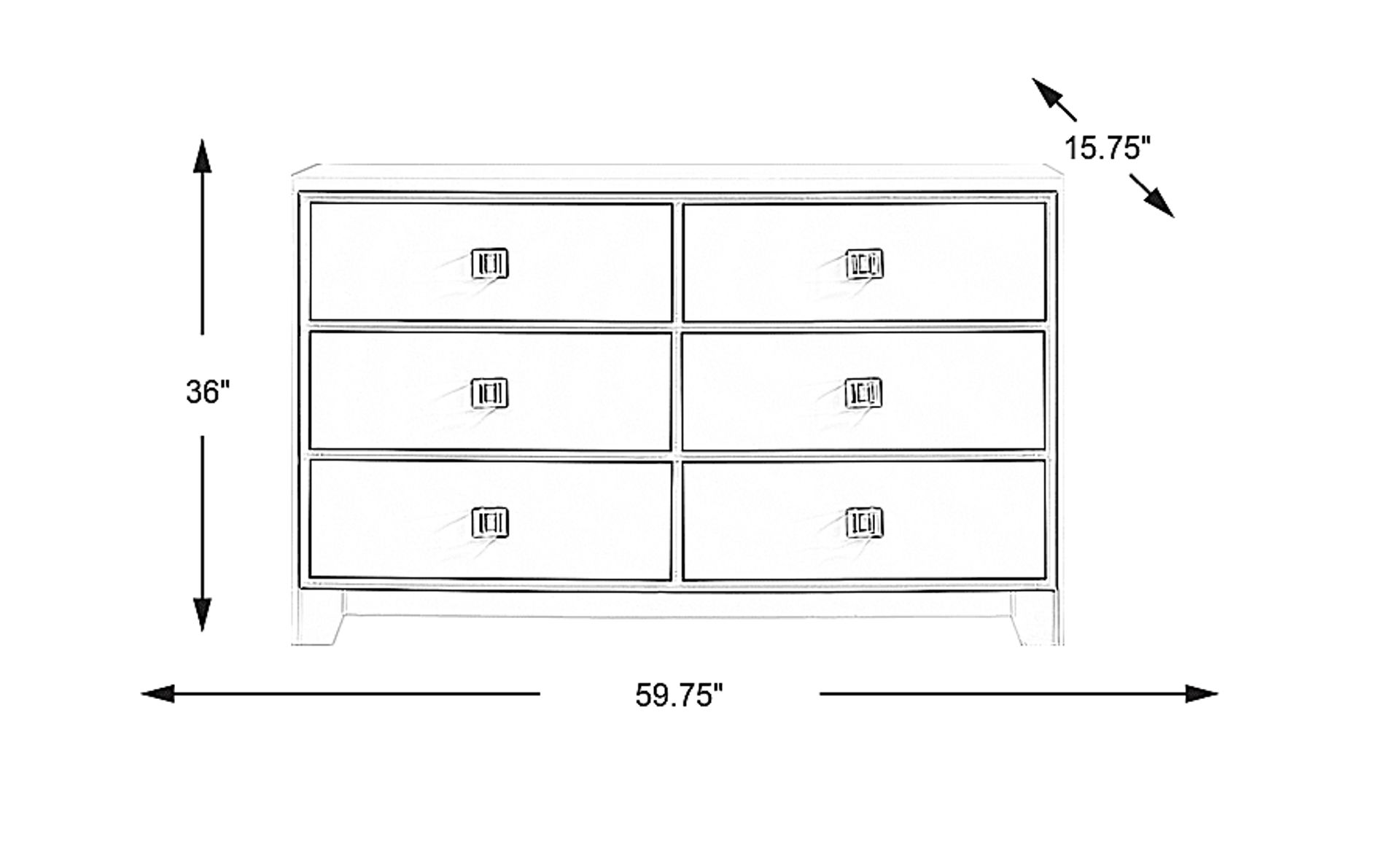 Dimension Image. Please refer to the Dimension Tab on this page for dimension details.