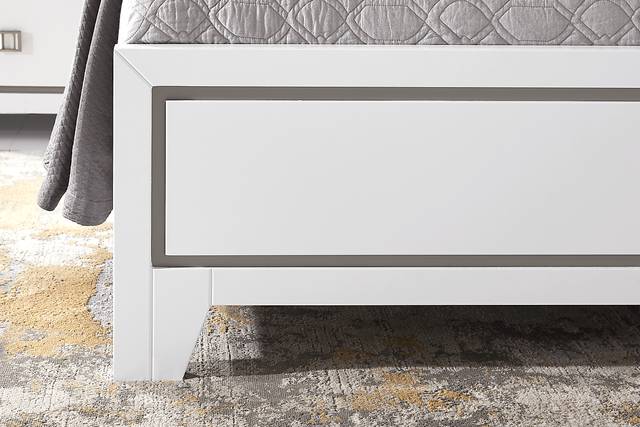 Princeton Hall White 5 Pc King Bedroom - Thumbnail - Image 4