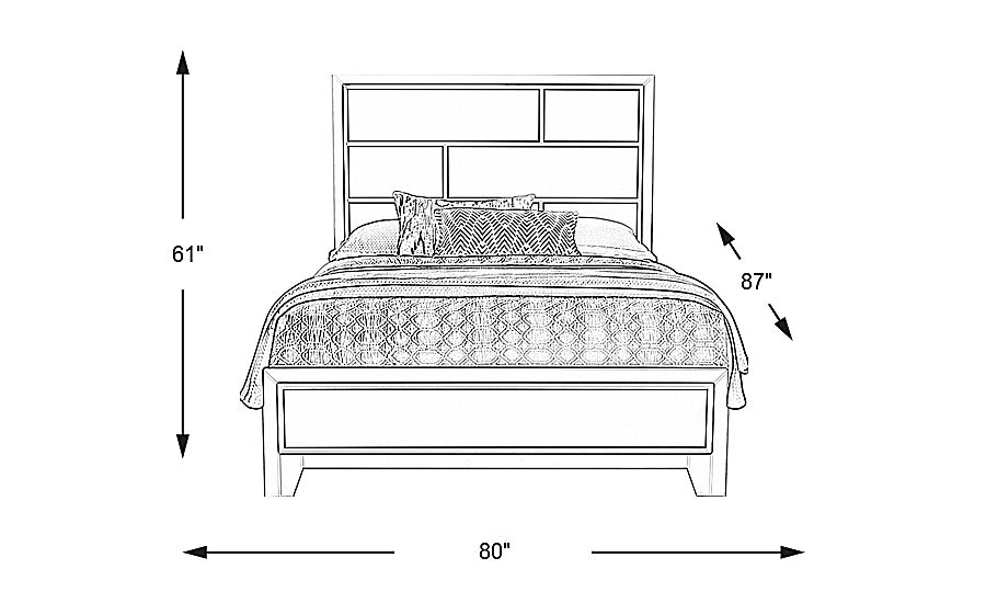 Princeton Hall White King Bed Rooms To Go