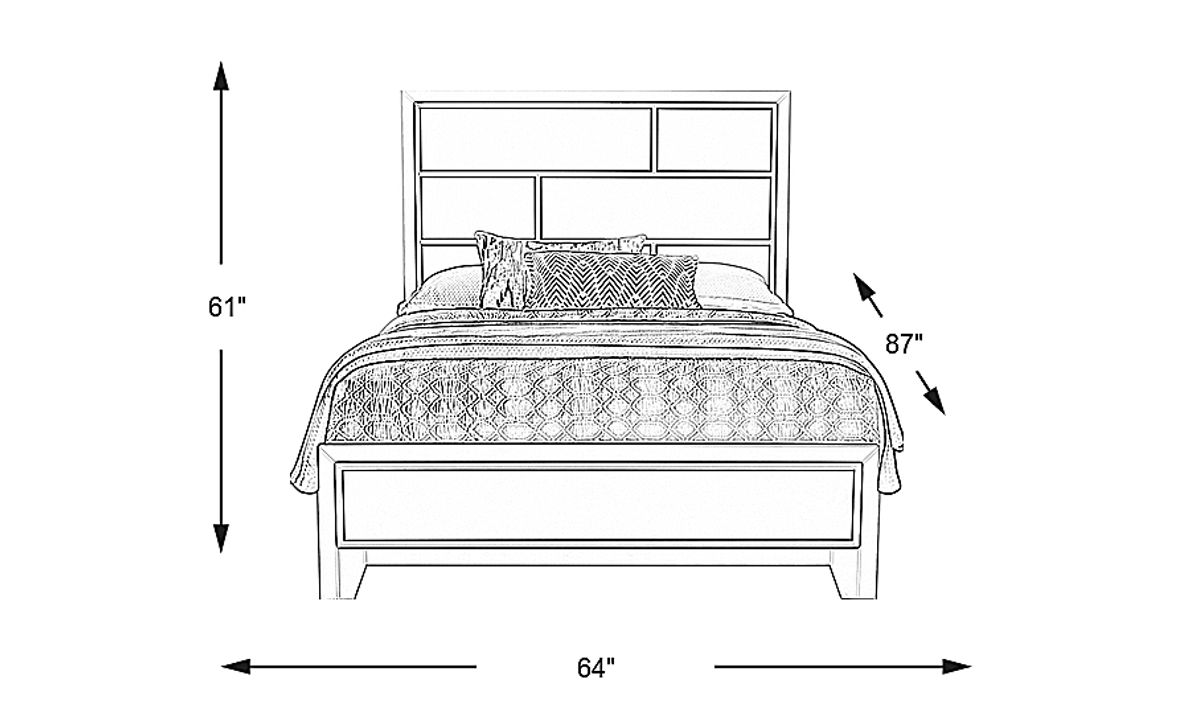 Princeton Hall White Queen Bed