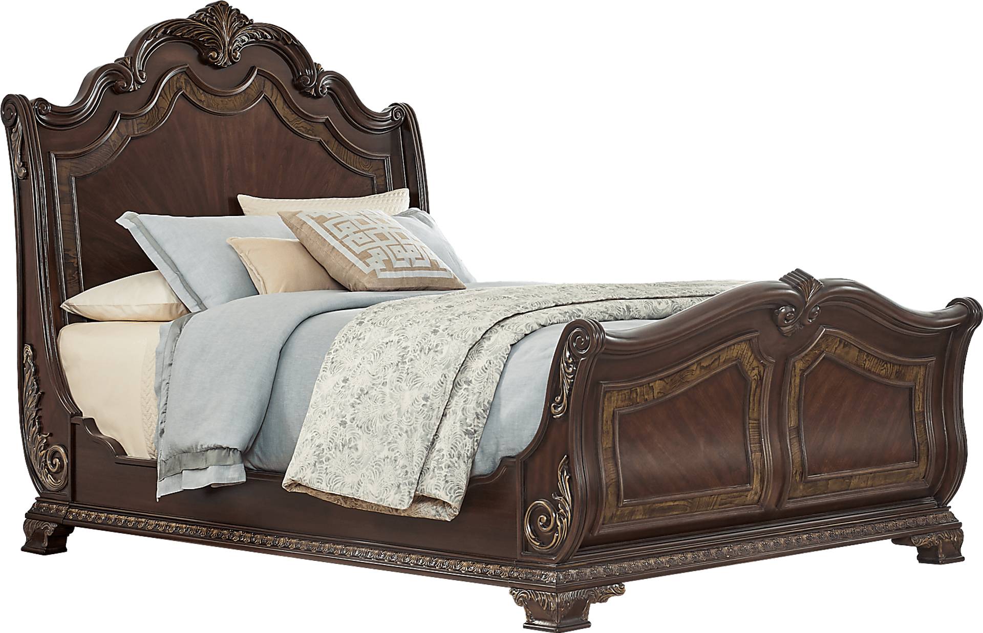 3 pc queen sleigh bed