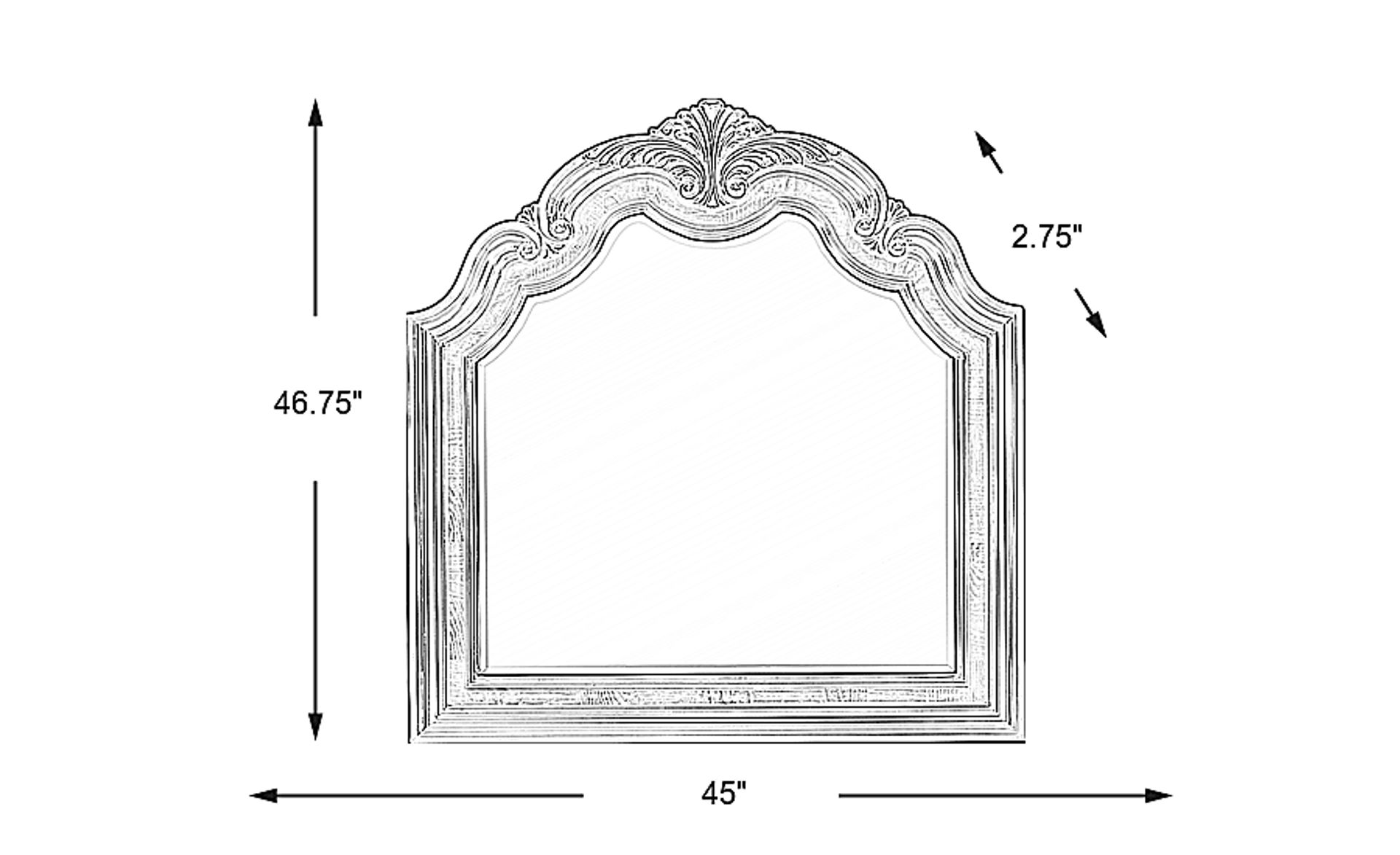 Dimension Image. Please refer to the Dimension Tab on this page for dimension details.