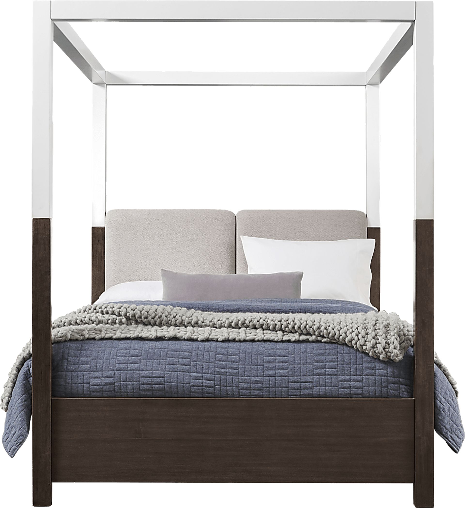 Prospect Heights Dark Brown 7 Pc King Canopy Bedroom - Image 2