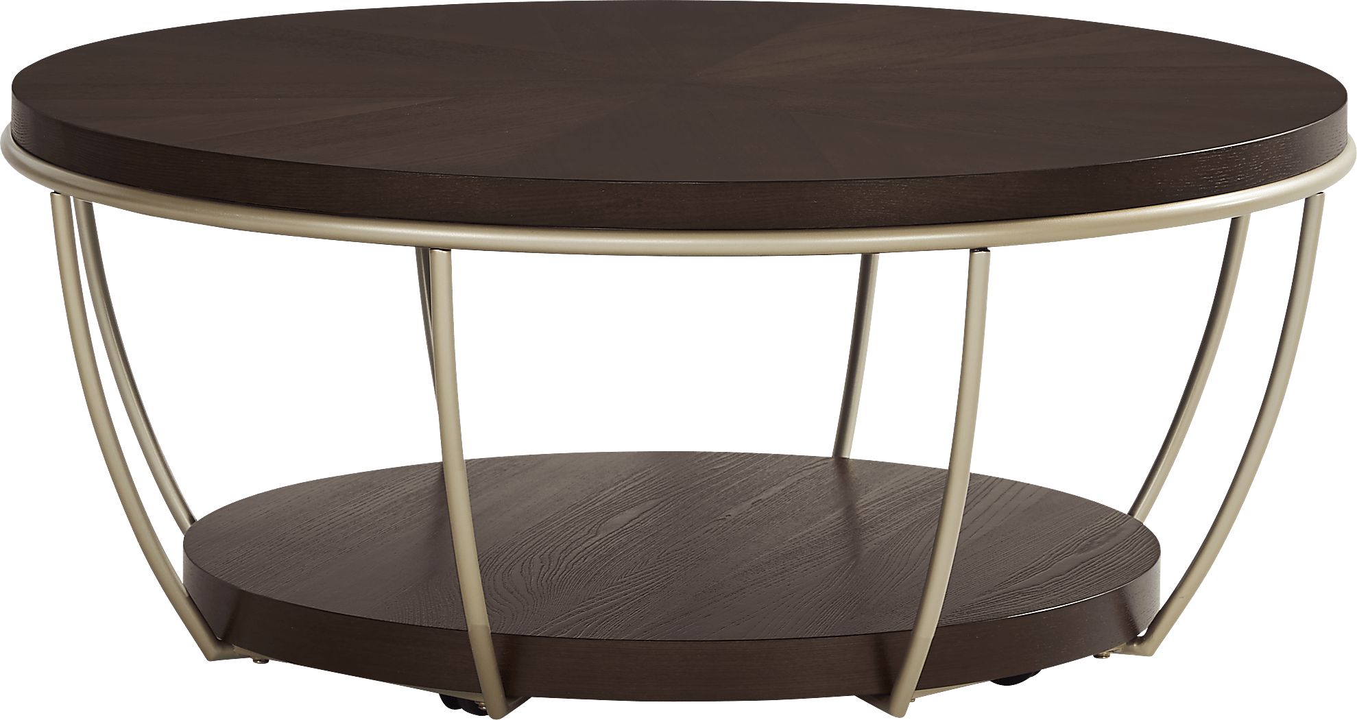 Prospect Heights Brown Cherry Finish Cocktail Table