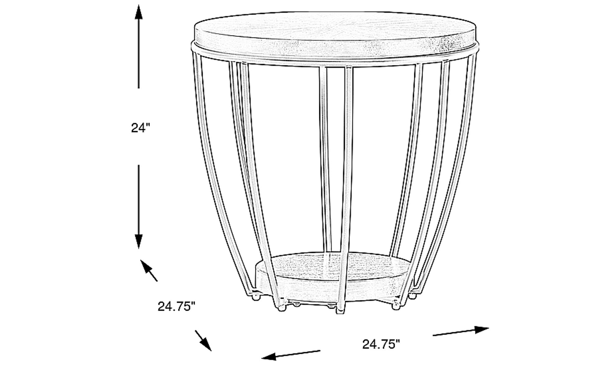 Dimension Image. Please refer to the Dimension Tab on this page for dimension details.
