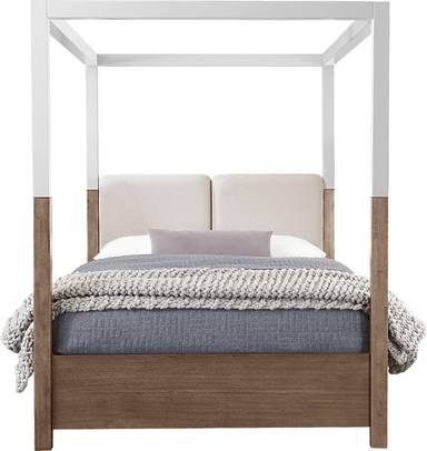 3 pc queen canopy bed