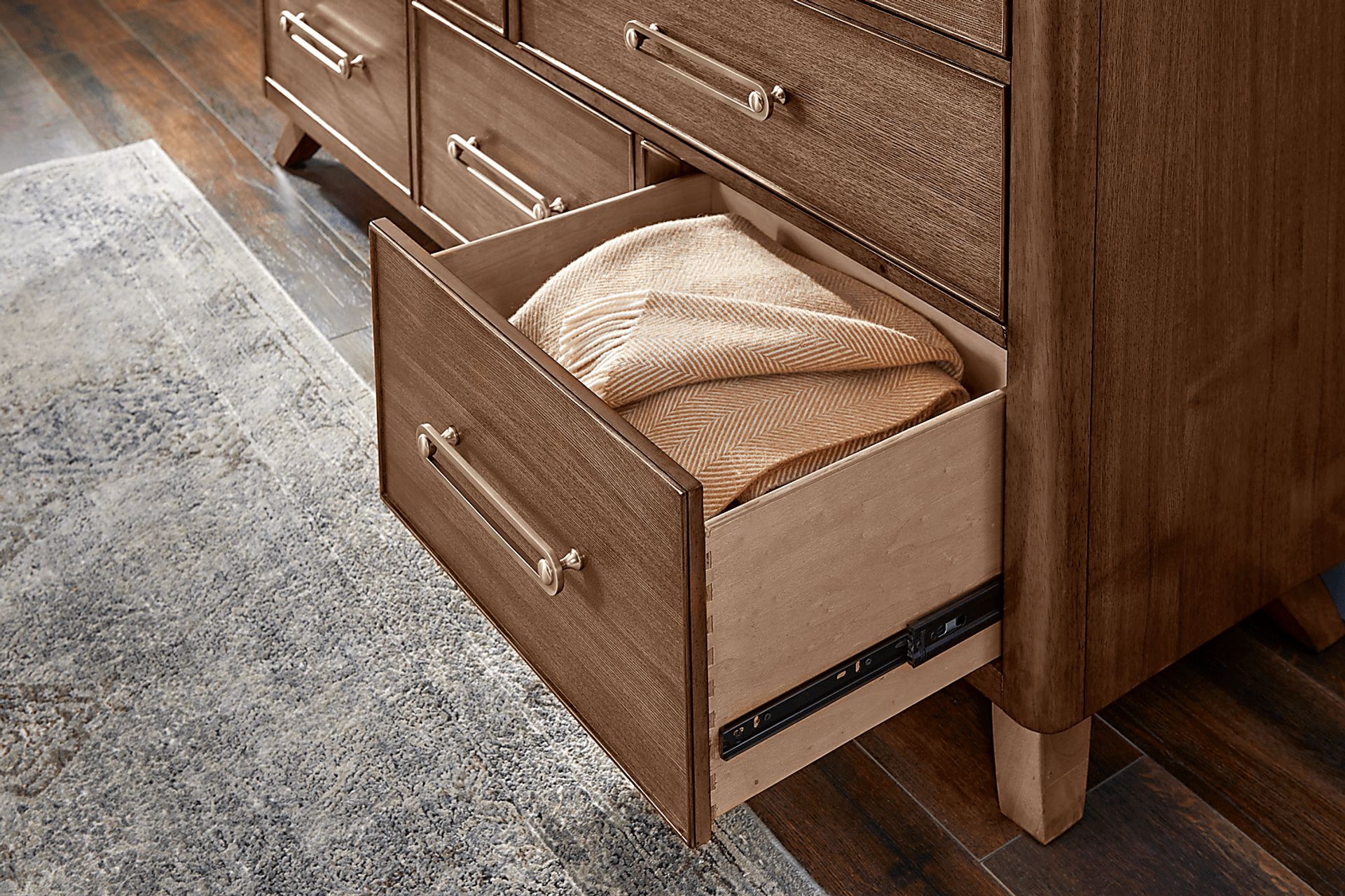 Prospect Heights Caramel 5 Pc Queen Canopy Bedroom - Image 9