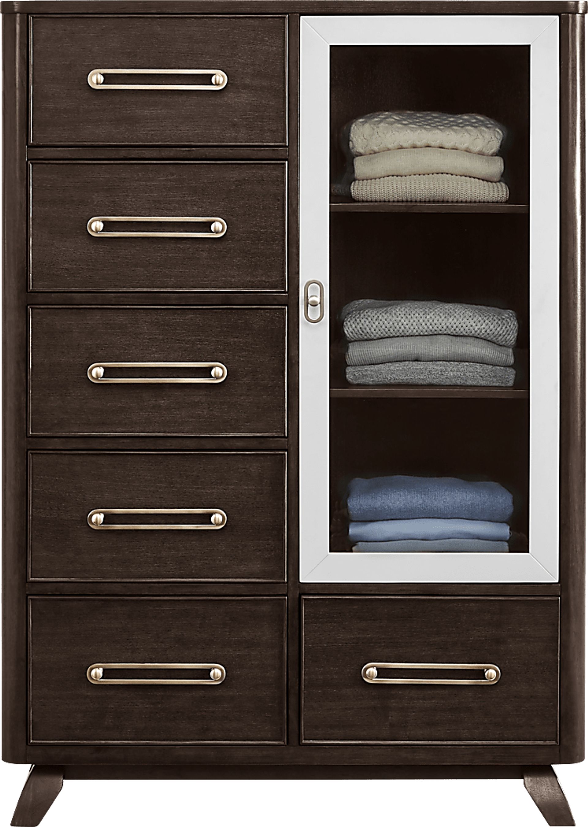 Prospect Heights Dark Brown Door Chest - Image 3