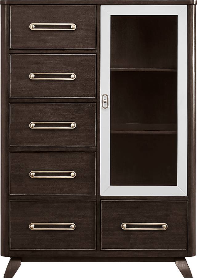 Prospect Heights Dark Brown Door Chest - Thumbnail - Image 1