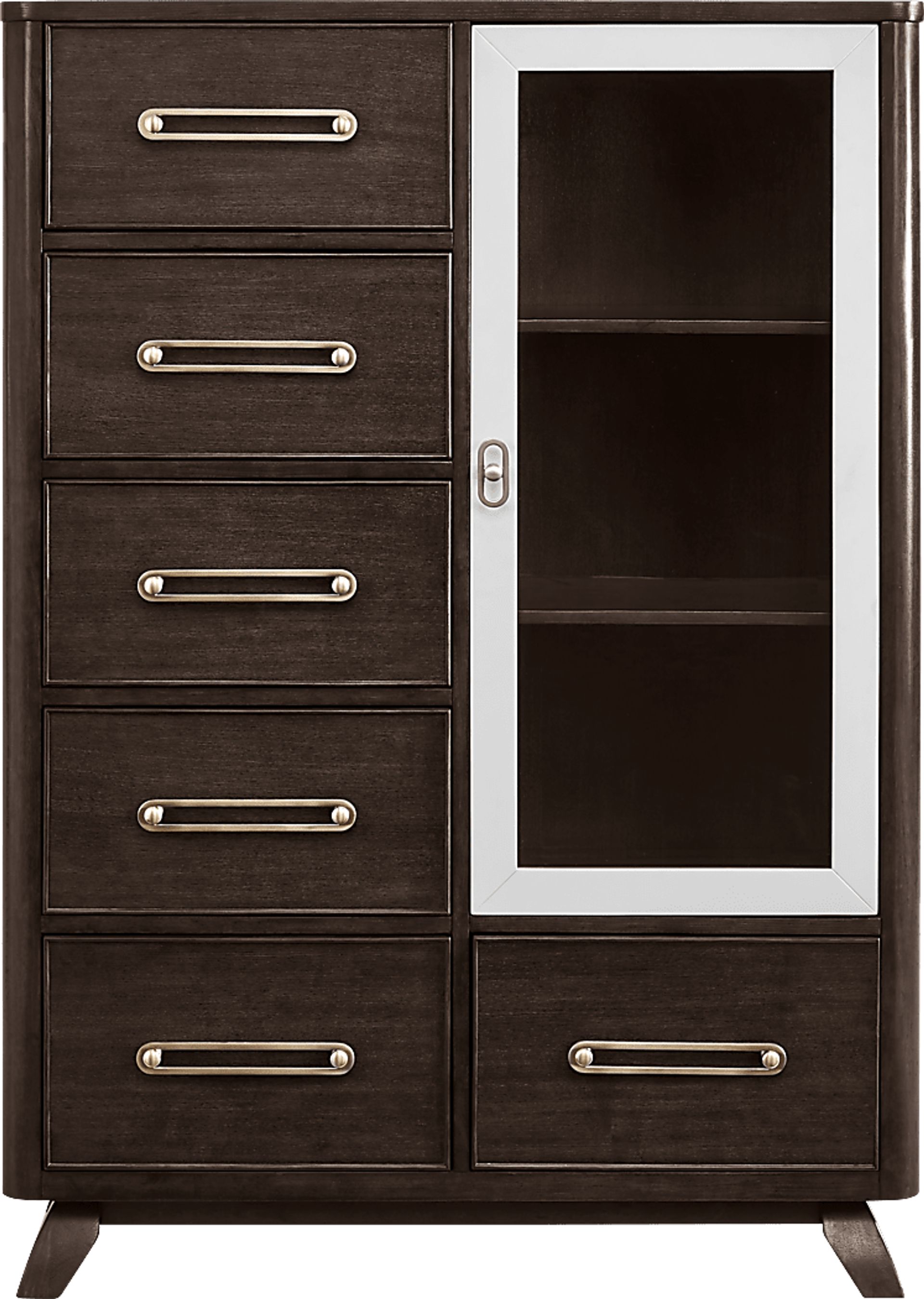Prospect Heights Dark Brown Door Chest - Image 1