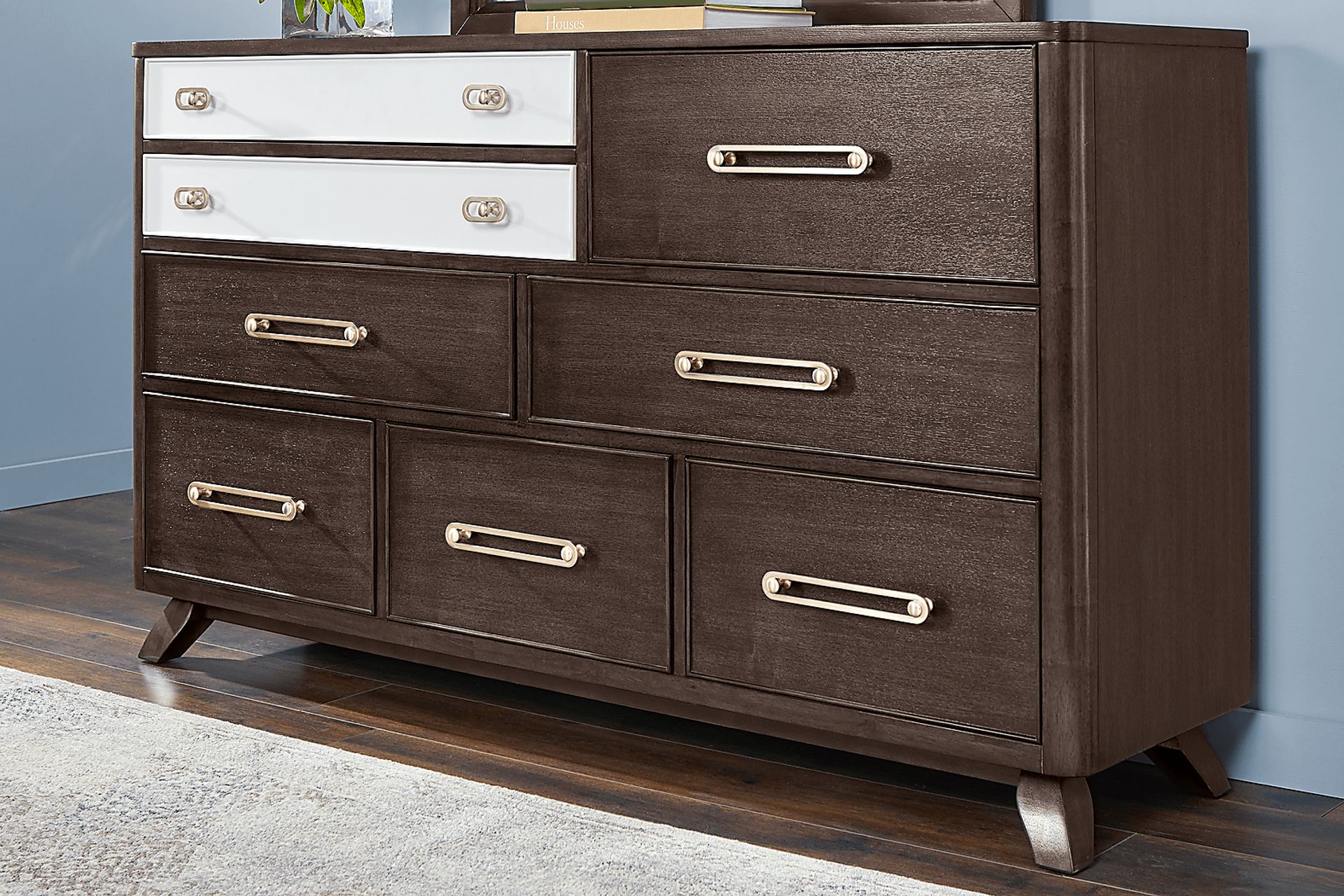 Prospect Heights Dark Brown 7 Pc King Canopy Bedroom - Image 5