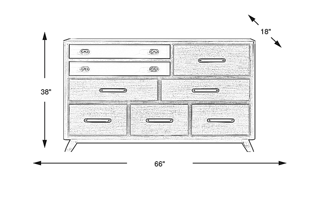 Prospect Heights Dark Brown Dresser