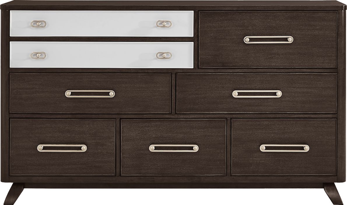 Prospect Heights Dark Brown Wood Dresser - Rooms To Go