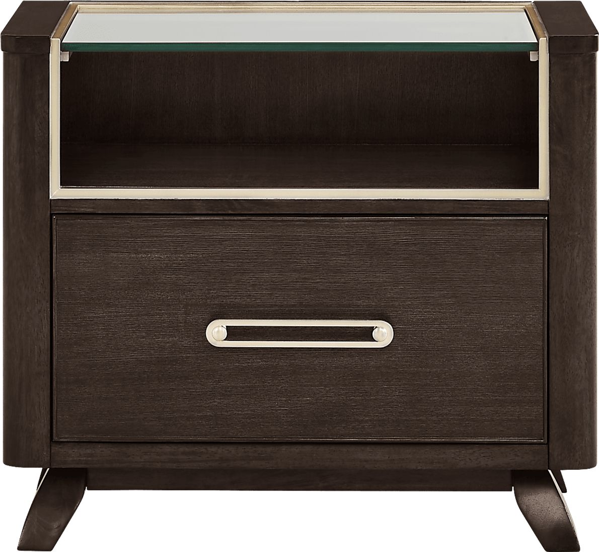 Prospect Heights Dark Brown Wood Nightstand - Rooms To Go