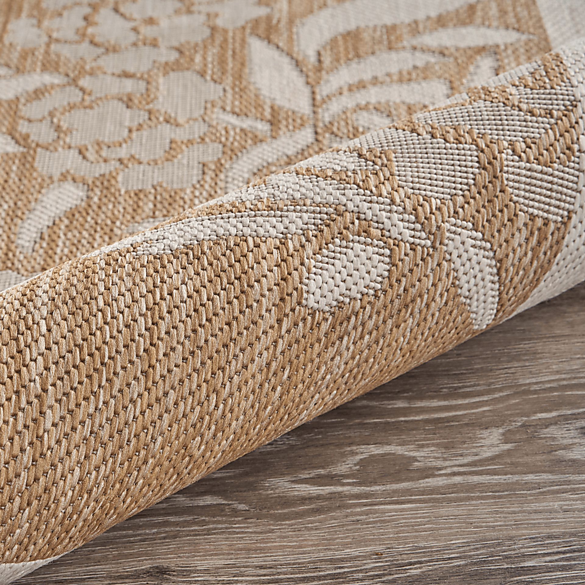 Protawa Beige 5' x 7' Indoor/Outdoor Rug - Image 5