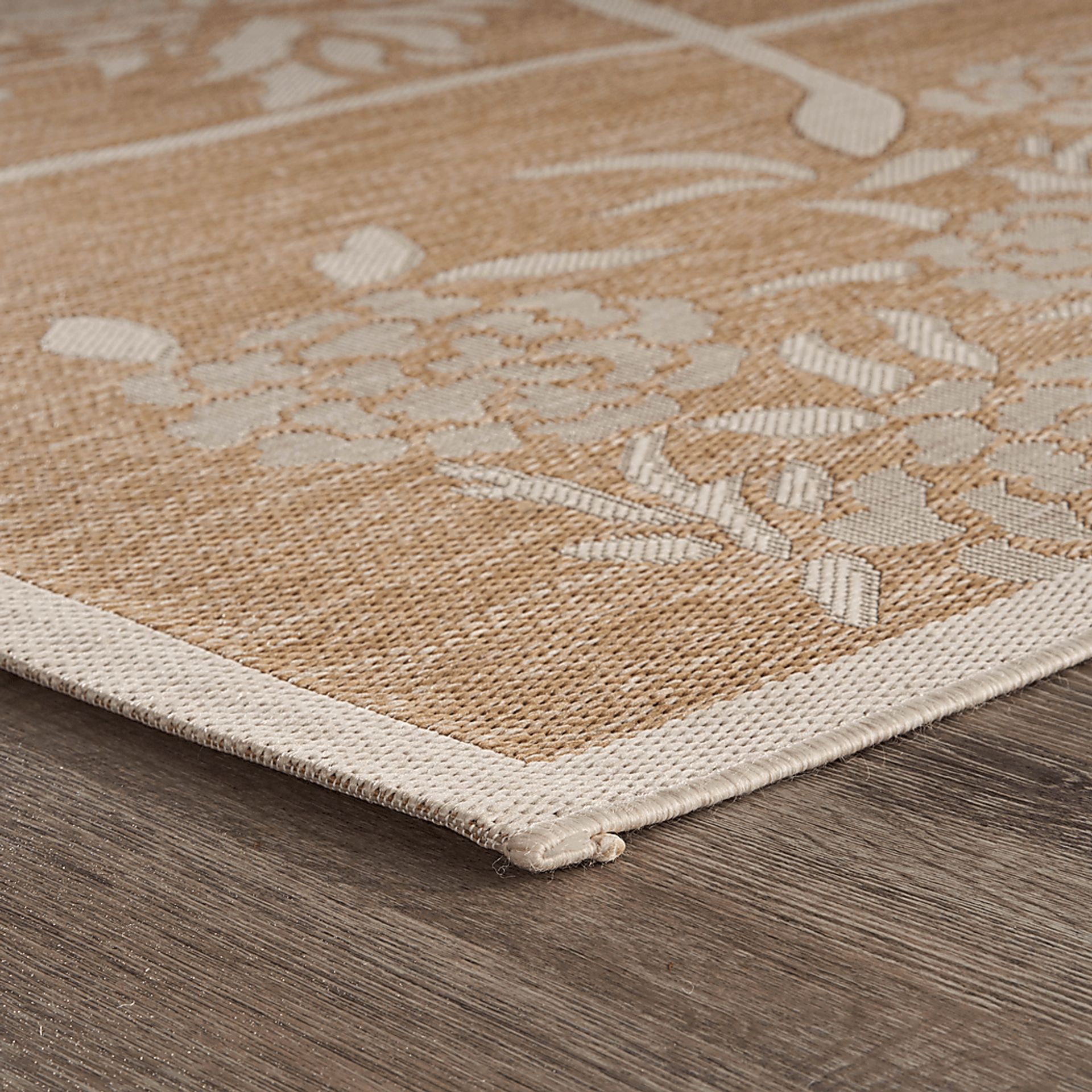 Protawa Beige 5' x 7' Indoor/Outdoor Rug - Image 7