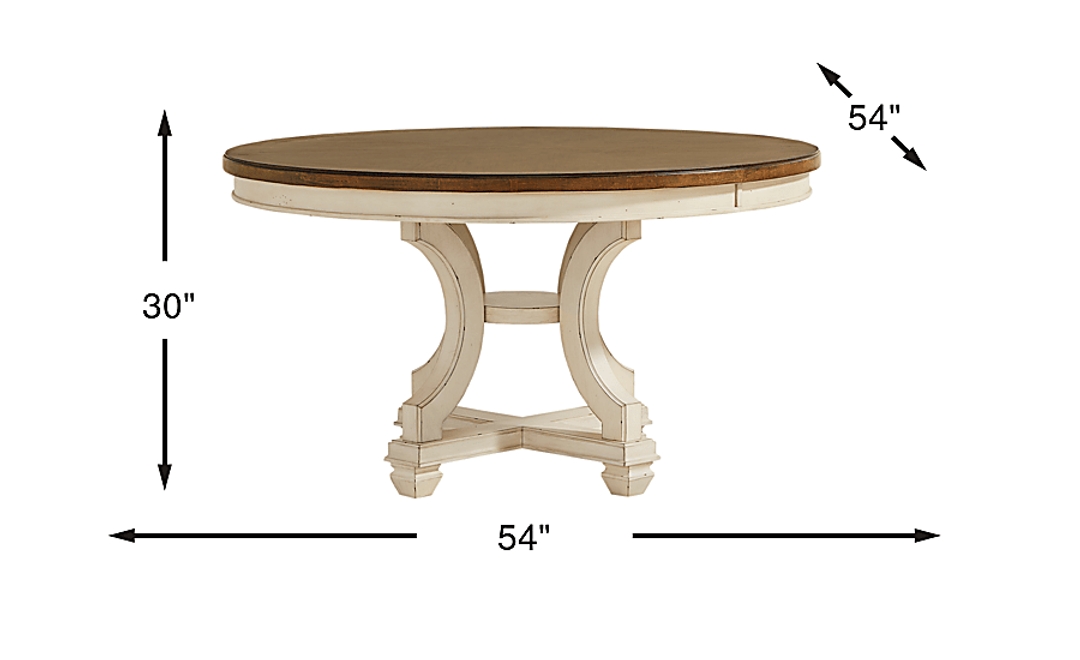Provence Brown Round Dining Table