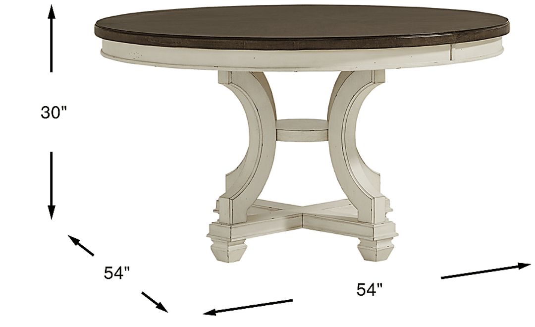 Provence Brown Round Dining Table