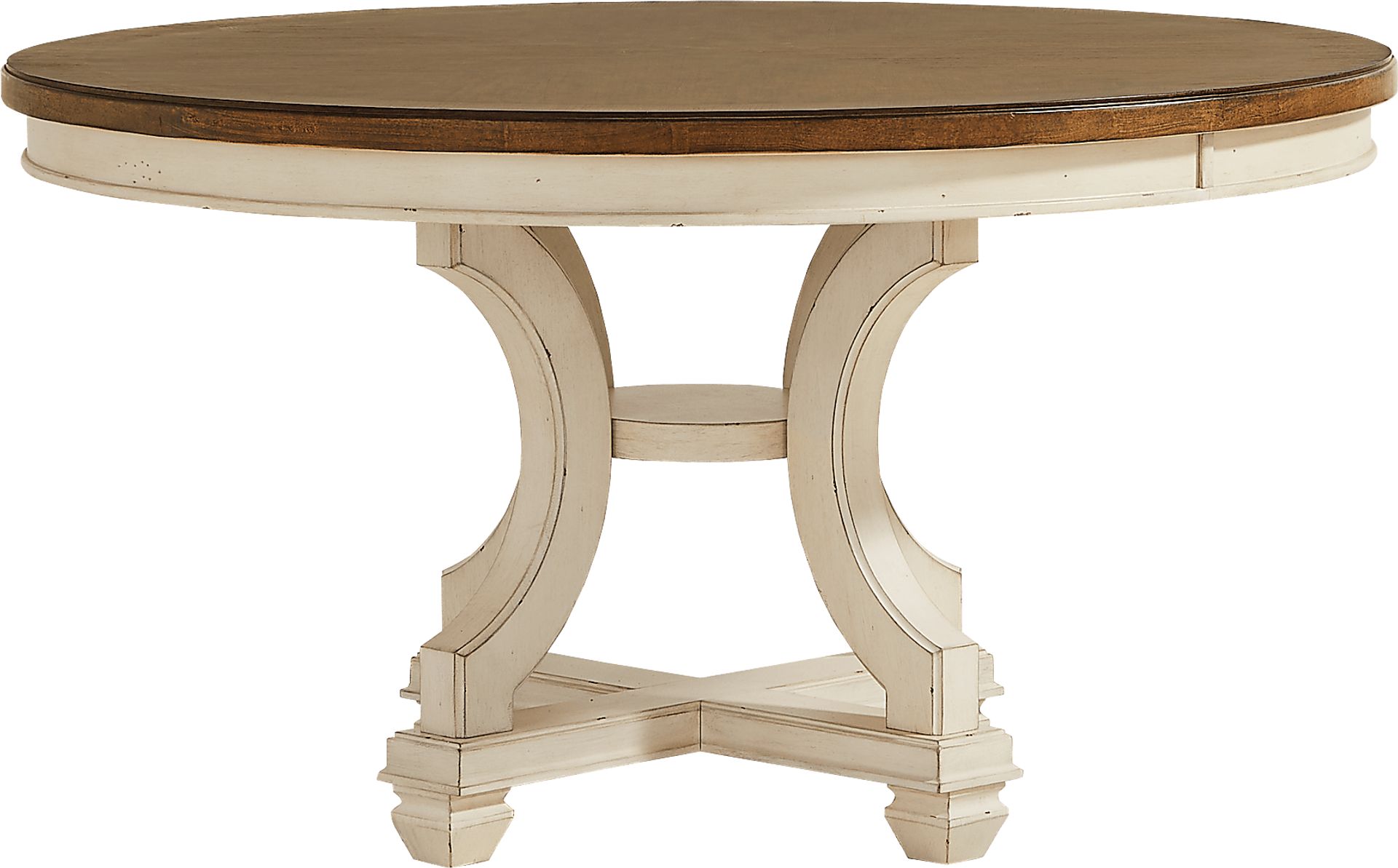 Provence Brown Round Dining Table - Image 1