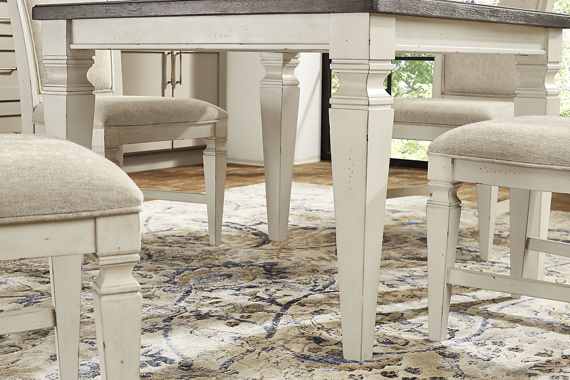 Provence Brown Square Dining Table - Image 3