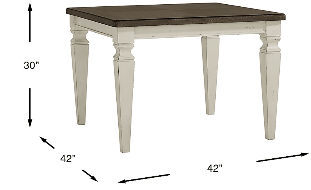 Provence Brown Square Dining Table