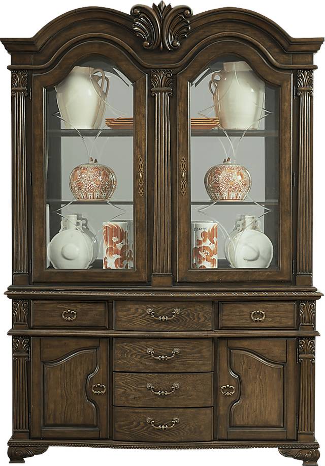 Provence Park Brown 2 Pc China Cabinet - Thumbnail - Image 1