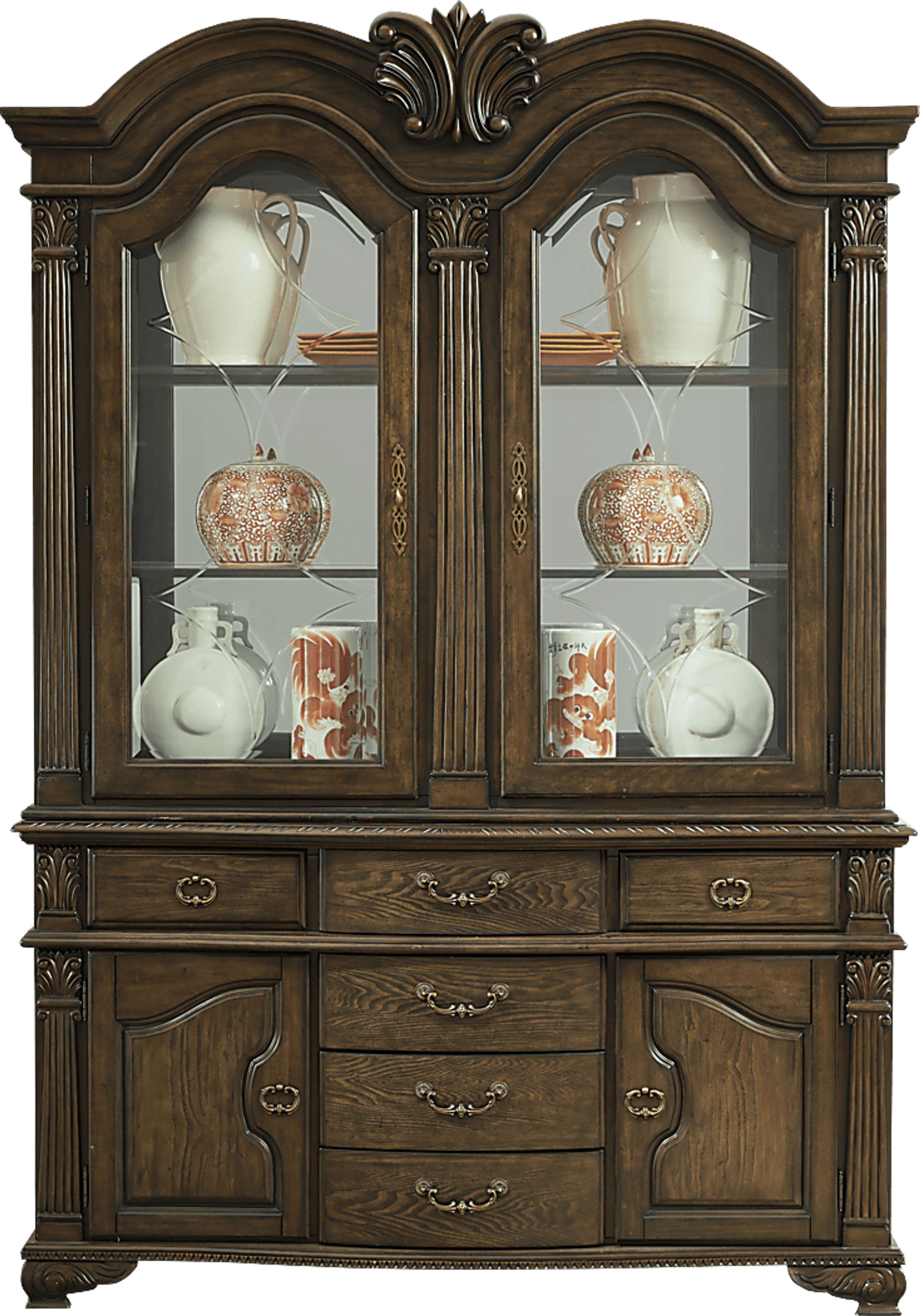 Curio cabinet rooms to go discount